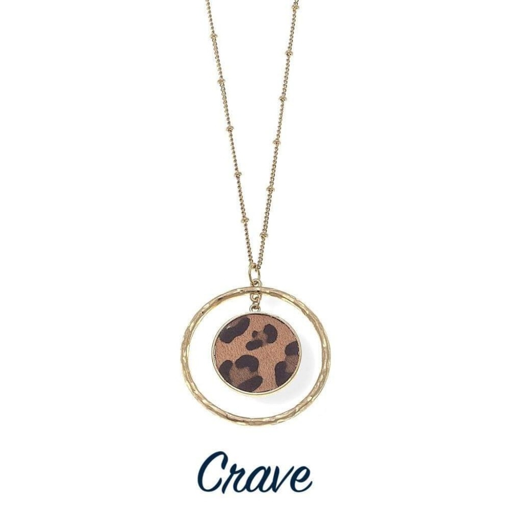 NWT Leopard print pendant